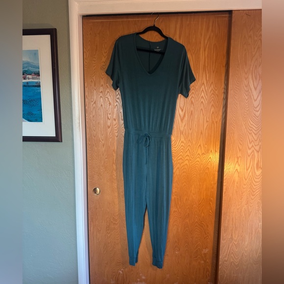 Knix Good to Go Soft Modal Teal Jumpsuit for Women - Picture 1 of 6